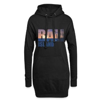 Le coucher de soleil de Bali - Sweat-shirt à capuche long Femme - noir - Devant