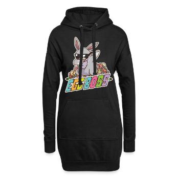 Ostern - Hoodie-Kleid - Schwarz - Vorne