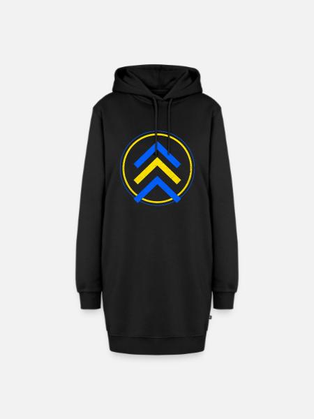 Down Syndrom - Hoodie-Kleid - Schwarz