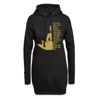 Paroles de yoga Chemise Cadeau Yoga Trainer Yoga - Sweat-shirt à capuche long Femme - noir - Devant