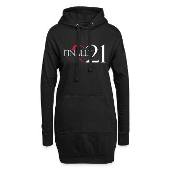 21 Geburtstag - Hoodie-Kleid - Schwarz - Vorne