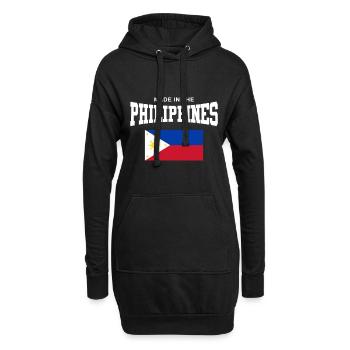Philippinen - Hoodie-Kleid - Schwarz - Vorne