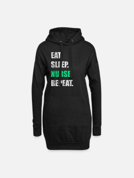 Krankenpfleger Krankenschwester Krankenpflege - Hoodie-Kleid - Schwarz