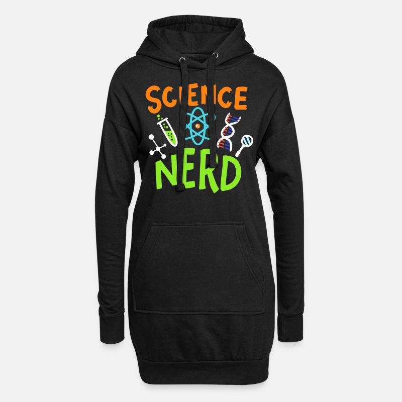 Science science science - Sweat-shirt à capuche long Femme - noir