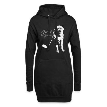 Pyreneenberghund Great Pyrenees - Sweat-shirt à capuche long Femme - noir - Devant