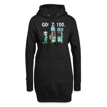 Mécanicien CNC G00 Z-100. Cadeau de fraiseuse - Sweat-shirt à capuche long Femme - noir - Devant