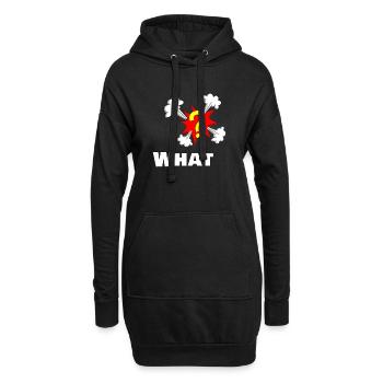 What question mark cool gift - Hoodie Dress - black - Front