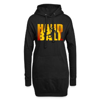 Handball Handball spielen Lustig Geschenk Witzig - Hoodie-Kleid - Schwarz - Vorne