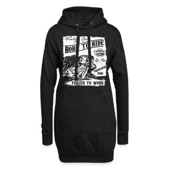 Motorcycle Motorrad Biker Motorradfahrer Geschenk - Hoodie-Kleid - Schwarz - Vorne