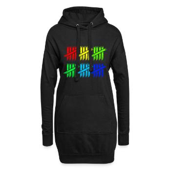30 ans - Sweat-shirt à capuche long Femme - noir - Devant