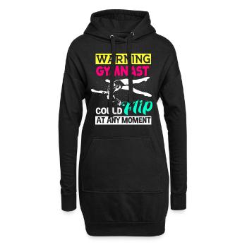 Gymnastique Main Stand Gymnastique Gymnastique Cadeau - Sweat-shirt à capuche long Femme - noir - Devant