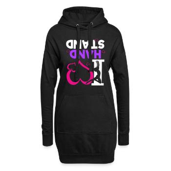 Gymnastics Handstand Gymnastics Artistic Gymnastics Gift - Hoodie Dress - black - Front