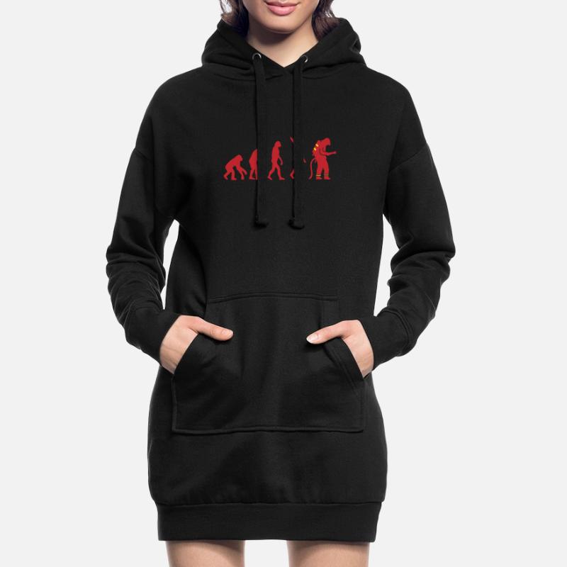 EVOLUTION FIREFIGHTER FIREFIGHTER FIREFIGHTER Hoodie Dress