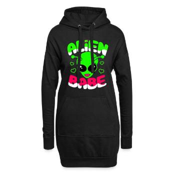 Aliens Geschenk Ufo Außerirdisch Space Mars Kosmos - Hoodie-Kleid - Schwarz - Vorne