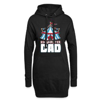 Ringmaster Zirkus Zirkusdirektor Papa Geschenk - Hoodie-Kleid - Schwarz - Vorne
