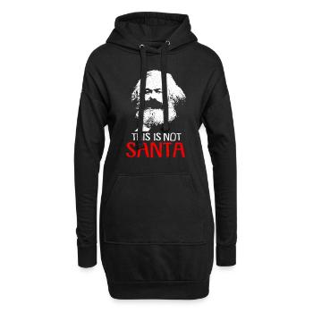 Communisme - Sweat-shirt à capuche long Femme - noir - Devant