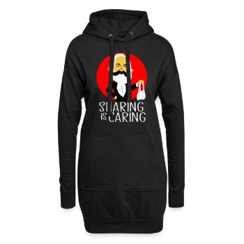 Communisme - Sweat-shirt à capuche long Femme - noir - Devant