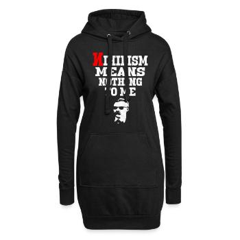 Communisme - Sweat-shirt à capuche long Femme - noir - Devant
