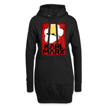Kommunismus Lenin Marx Klassenkampf Sozial - Hoodie-Kleid - Schwarz - Vorne