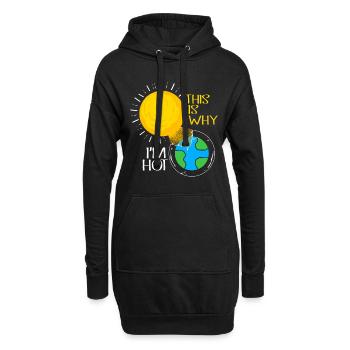 Klimawandel Earth Day Umweltschutz Öko Bio Erde - Hoodie-Kleid - Schwarz - Vorne