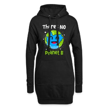 Changement climatique Earth Day Protection de l’environnement Bio Terre - Sweat-shirt à capuche long Femme - noir - Devant