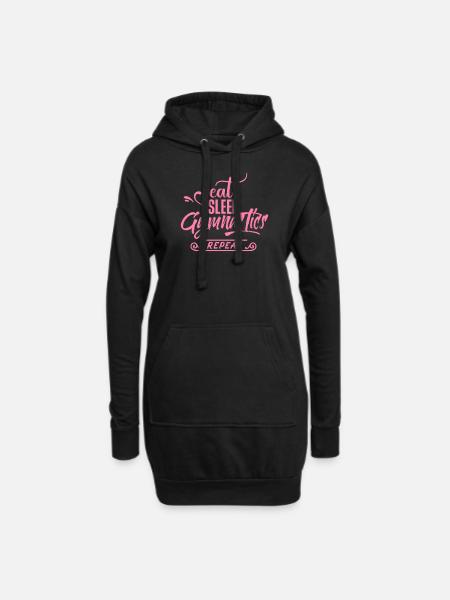 Turner Geräteturner Turnen Geräteturnen Turnerin - Hoodie-Kleid - Schwarz