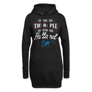 Holland - Hoodie-Kleid - Schwarz - Vorne