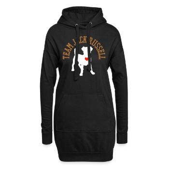 Jack Russell - Hoodie-Kleid - Schwarz - Vorne