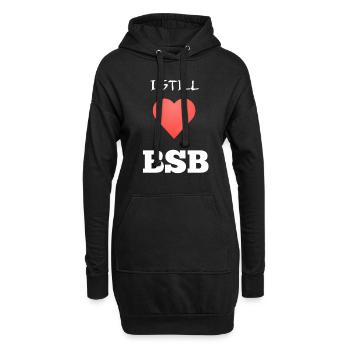 J'aime toujours le petit garçon - Sweat-shirt à capuche long Femme - noir - Devant