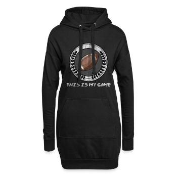 Football américain Hobby Sports - Sweat-shirt à capuche long Femme - noir - Devant