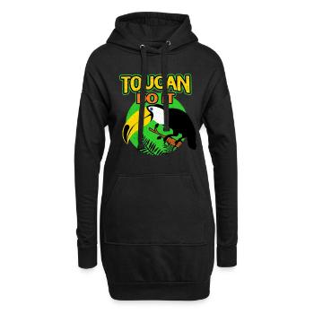 Tukan - Sweat-shirt à capuche long Femme - noir - Devant