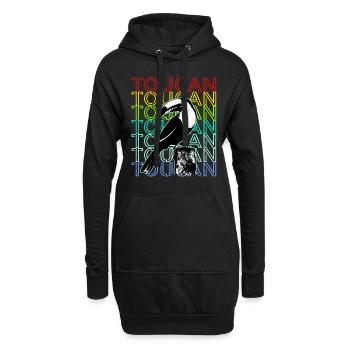 Toucan - Hoodie Dress - black - Front