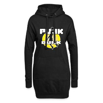 Basketball Spieler Sport Dunk - Hoodie-Kleid - Schwarz - Vorne