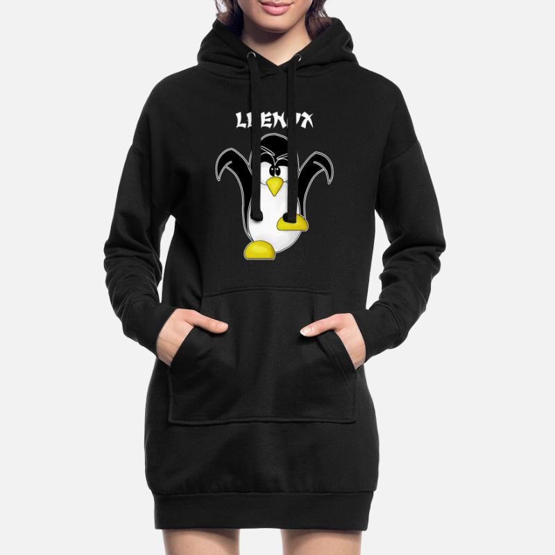 Linux Computer Nerd Geek Informatik Admin Geschenk Hoodie-Kleid