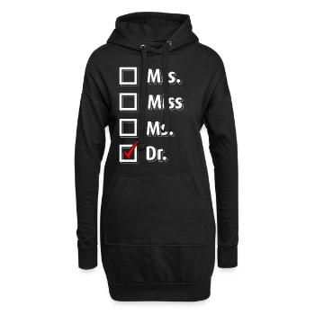 Graduation Graduation Doctor Titre T-Shirt Cadeau - Sweat-shirt à capuche long Femme - noir - Devant