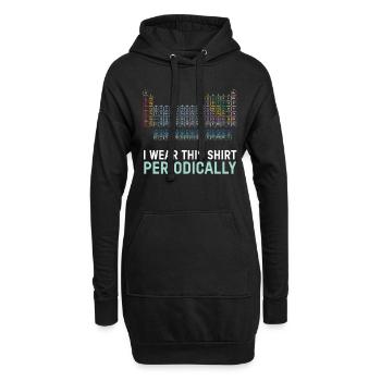 Je porte cette chemise régulièrement professeur de chimie - Sweat-shirt à capuche long Femme - noir - Devant