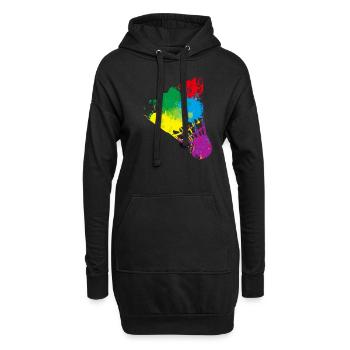 Badminton - Hoodie-Kleid - Schwarz - Vorne
