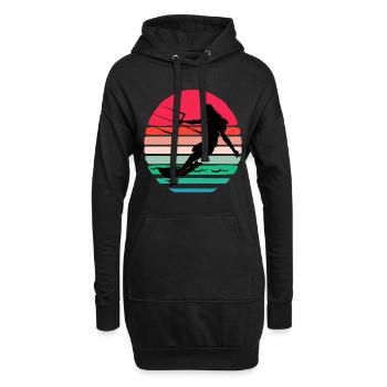 Kiteboard Kite kite-kite-cadeau kite-surf - Sweat-shirt à capuche long Femme - noir - Devant