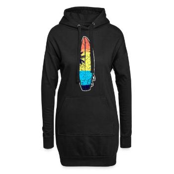 Surfers surfers surfers - Sweat-shirt à capuche long Femme - noir - Devant