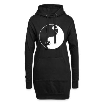 Cadeau d'escalade de t-shirt d'escalade d'escalade - Sweat-shirt à capuche long Femme - noir - Devant