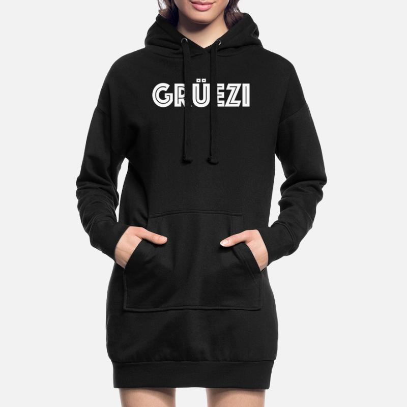 Grüezi Switzerland Swiss German dialect dialect Hoodie Dress