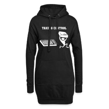 Taking Control - Hoodie-Kleid - Schwarz - Vorne