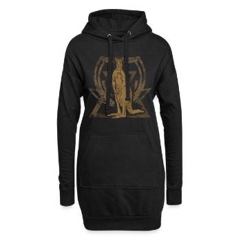 kangaroo - Hoodie Dress - black - Front