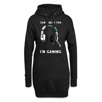 Gaming Gamer Video Videospiele Headset Geschenk - Hoodie-Kleid - Schwarz - Vorne