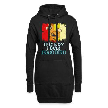 Dodo - Sweat-shirt à capuche long Femme - noir - Devant