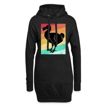 Dodo - Sweat-shirt à capuche long Femme - noir - Devant