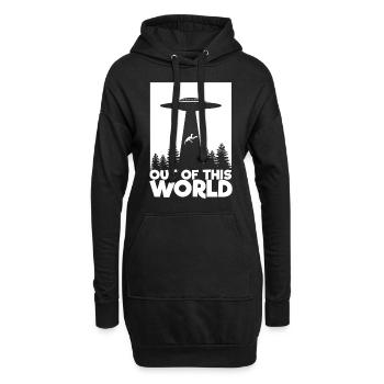 De ce monde Tee Ufo Alien Alien - Sweat-shirt à capuche long Femme - noir - Devant
