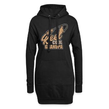 Reel Cool Opa Opa Fishing Lake Großvater - Hoodie-Kleid - Schwarz - Vorne