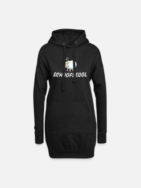 Schoofseggl shchwäbisches Design Schwaben Motiv - Hoodie-Kleid - Schwarz