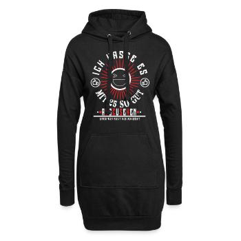 25. Geburtstag - Hoodie-Kleid - Schwarz - Vorne